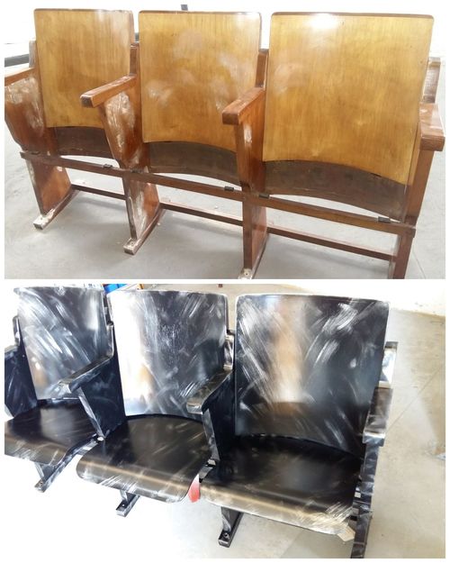 sedie vecchio cinema