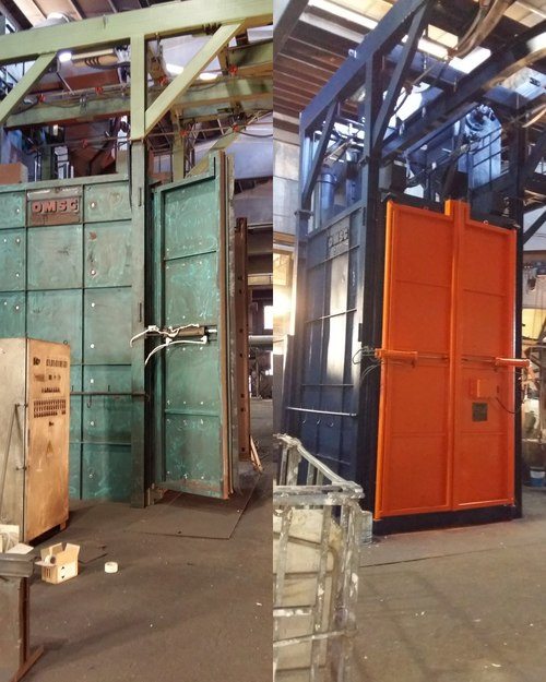 cambio colore sabbiatrice