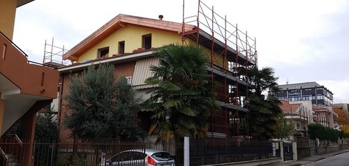 RECUPERO SOTTOTETTO SARONNO - posa intonaco esterno