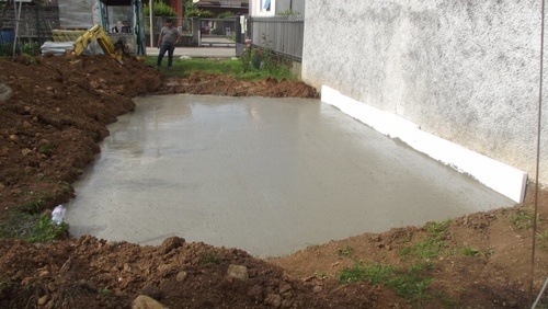 EDIFICAZIONE NUOVA AUTORIMESSA SOLARO - realizzazione platea