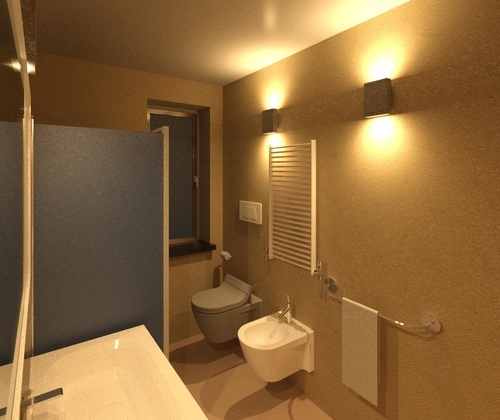 RENDERING INTERNO - vista interna bagno