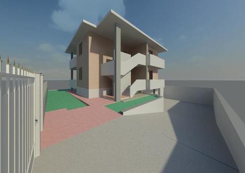 RENDERING ESTERNO - villetta bifamigliare