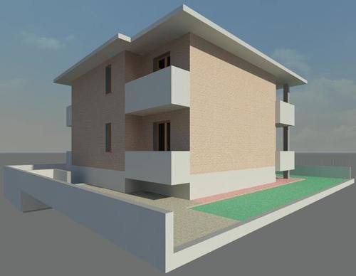 RENDERING ESTERNO - villetta bifamigliare