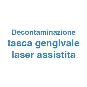Decontaminazione tasca gengivale laser assistita