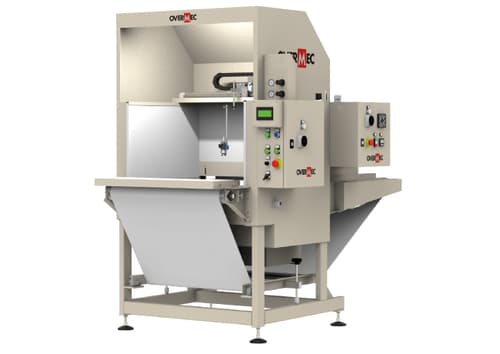  - Incollatrice automatica spray con nastro trasportatore e unità di asciugatura pezzi, larghezza utile di incollaggio mm 750