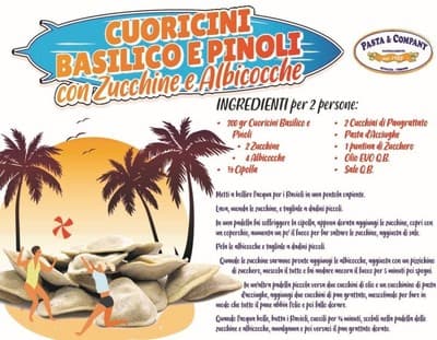 Ravioli ripieni di Basilico e Pinoli