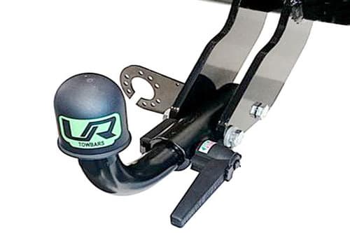 MODELLO C - Portabici da gancio traino 2 posti tipo reclinabile con portata max 60 kg per due bici elettriche.