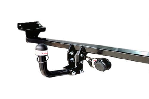 MODELLO F - Portabici da gancio traino 2 posti tipo reclinabile con portata max 60 kg per due bici elettriche.