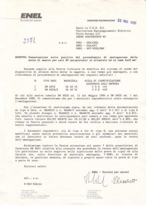 Omologazione Enel 260410 264052