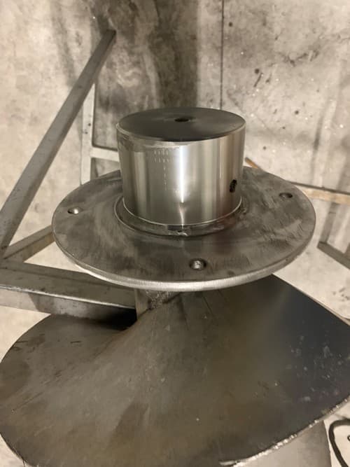 costruzione perni coclea trasporto in AISI 316