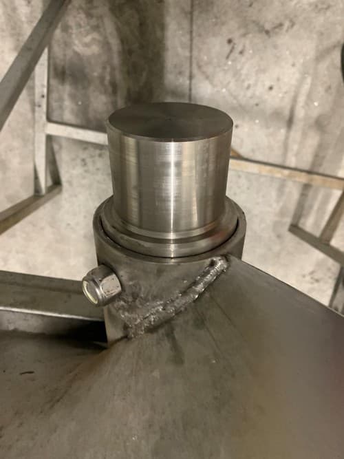 costruzione perni coclea trasporto in AISI 316