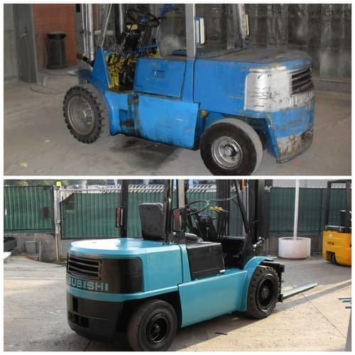 riverniciatura muletto