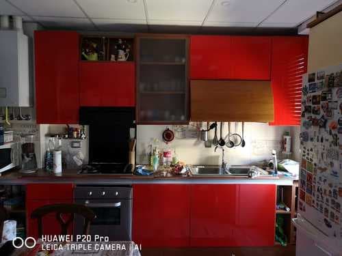 cucina riverniciata con cambio colore